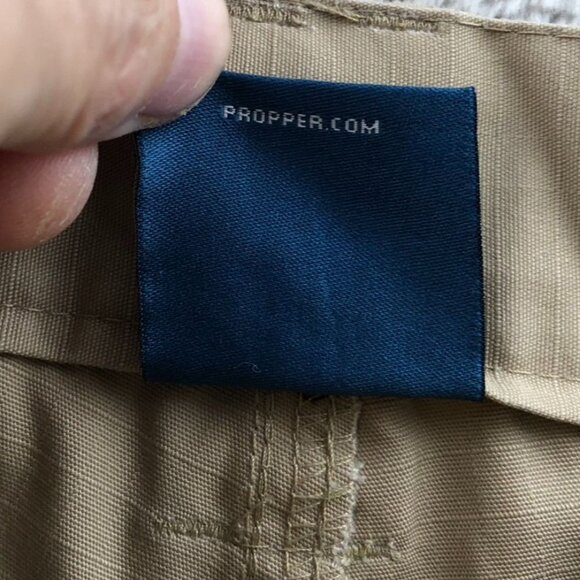 Propper Mens Cargo Pants Size 30x32 Tactical Utility Beige Ripstop Outdoors - Picture 8 of 16
